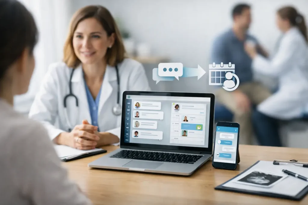 CRM médico que transforma conversas em consultas