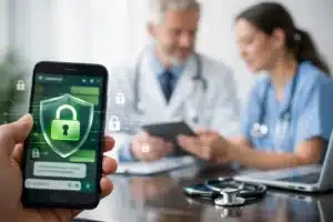 Segurança de dados em conversas médicas no WhatsApp